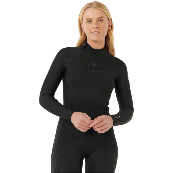 2026 Rip Curl Femmes Dawn Patrol 5/3mm Back Zip Combinaison Néoprène 162WFS - Black